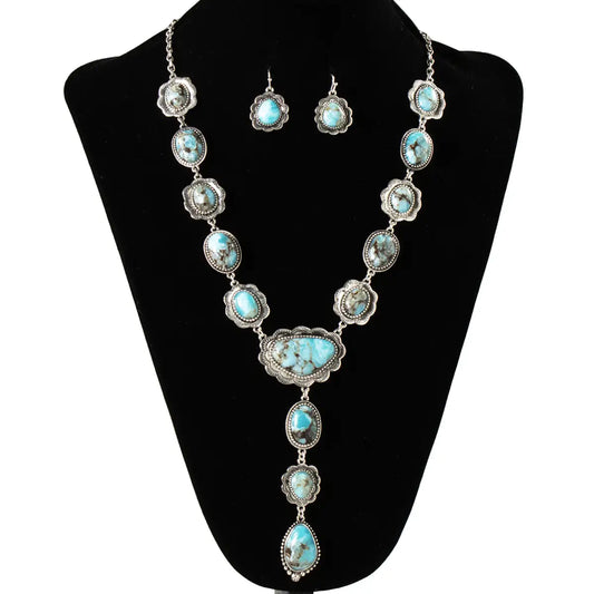 Canyon Sky - Women's Necklace and Earrings Set
