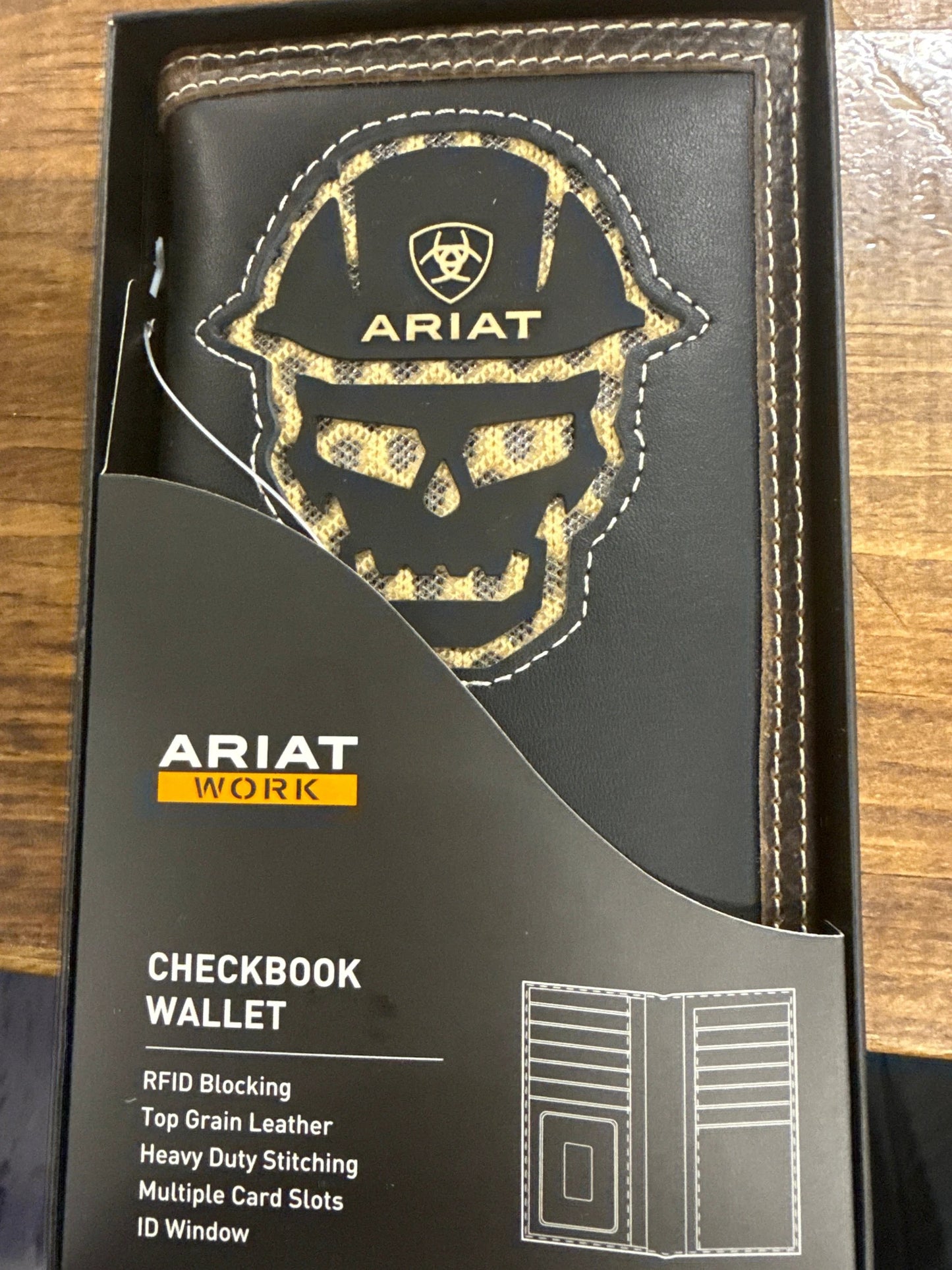 Ariat Work Rodeo Wallet Western Inspired Rugged Durable Leather For Ranch And Rodeo by Wild West Outfitters