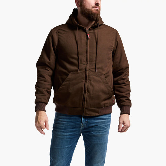 Rocky Chore Coat Brown Durable Workwear Jacket With Multiple Pockets For Daily Tasks by Wild West Outfitters