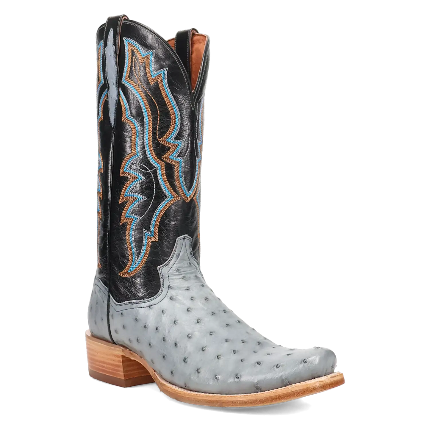 Dan Post Brady - Men's Full Quill Ostrich Leather Cowboy Boots