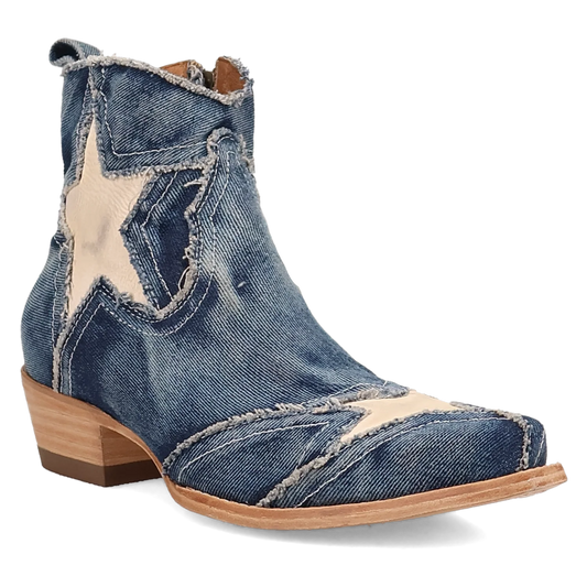 Dan Post Stardust - Women's Denim Cowgirl Booties