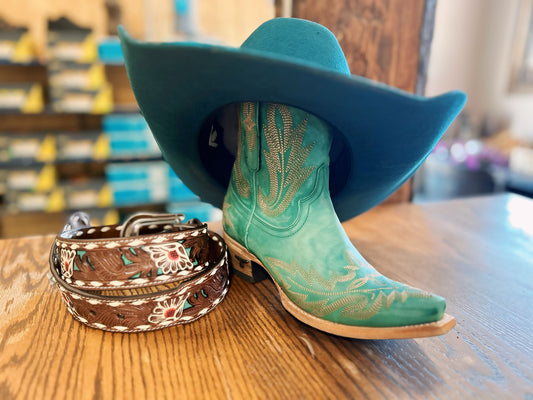 Lane Turquoise Ankle Women’s Boots