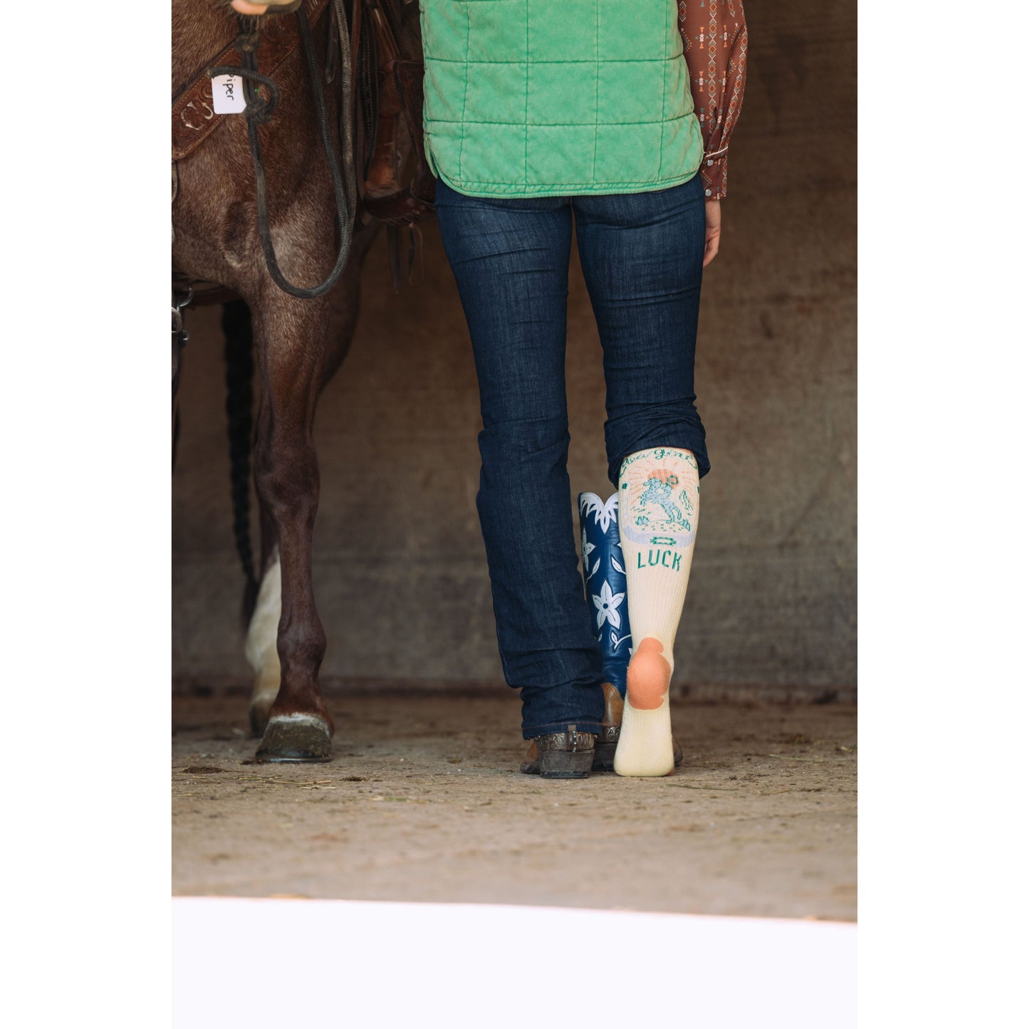 Desert Spirit Cowgirl Performance Boot Socks