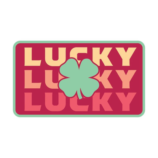 Lucky Trio Red Iron-on Patch