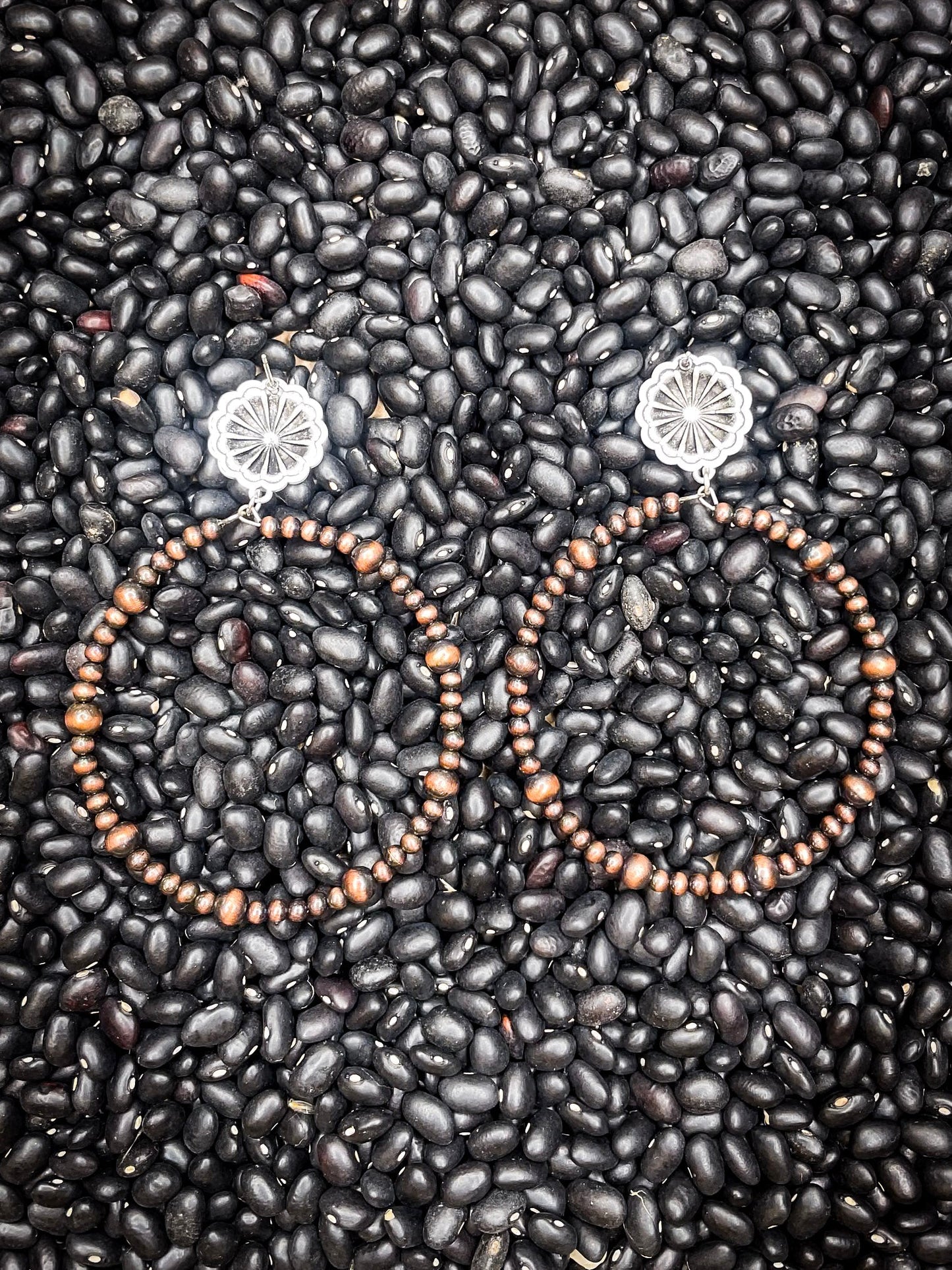 Dixie Stud Hoop Fashion Earrings - Copper