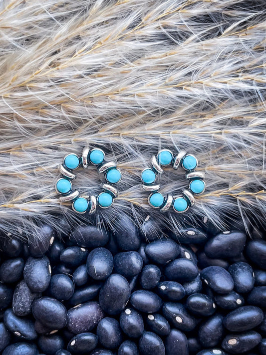 Boone Stud Fashion Earring - Turquoise