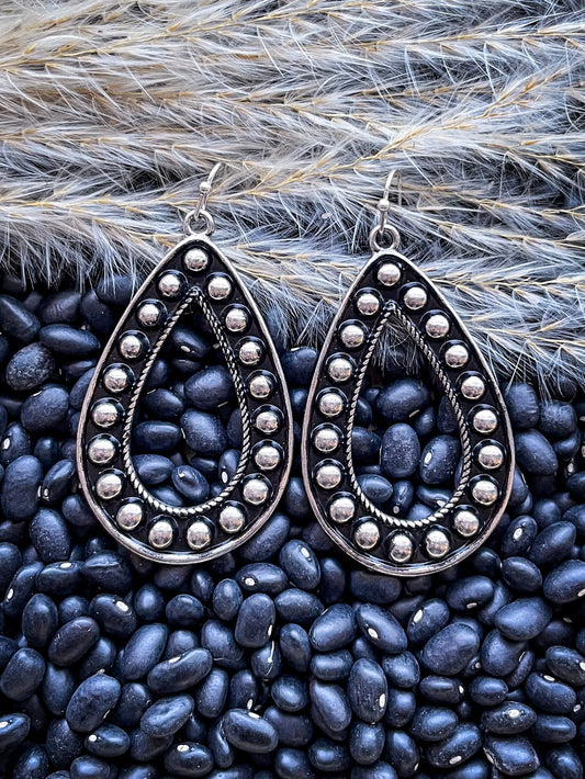 Amarillo Metal Bubble Fashion Earrings - Silver