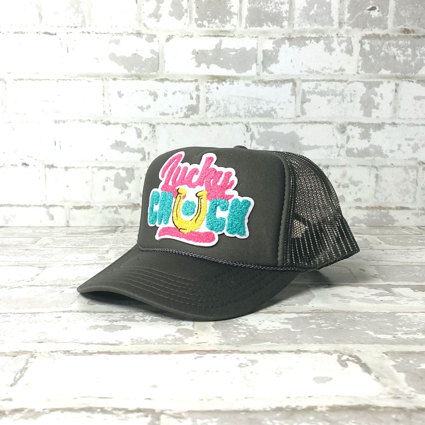 Lucky Chuck Logo Patch Foamie Trucker