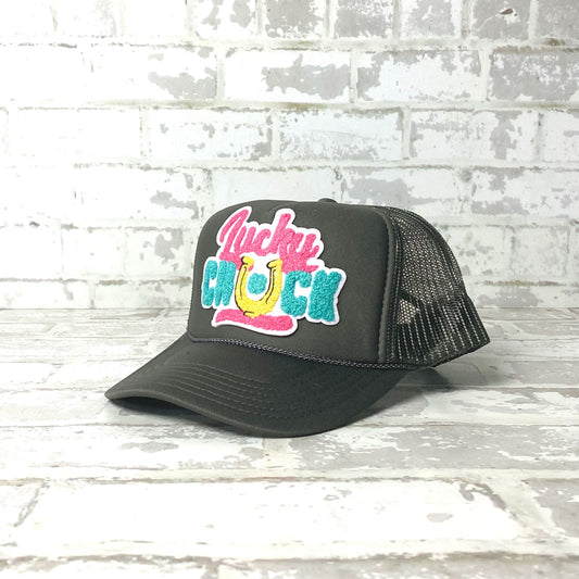 Lucky Chuck Logo Patch Foamie Trucker