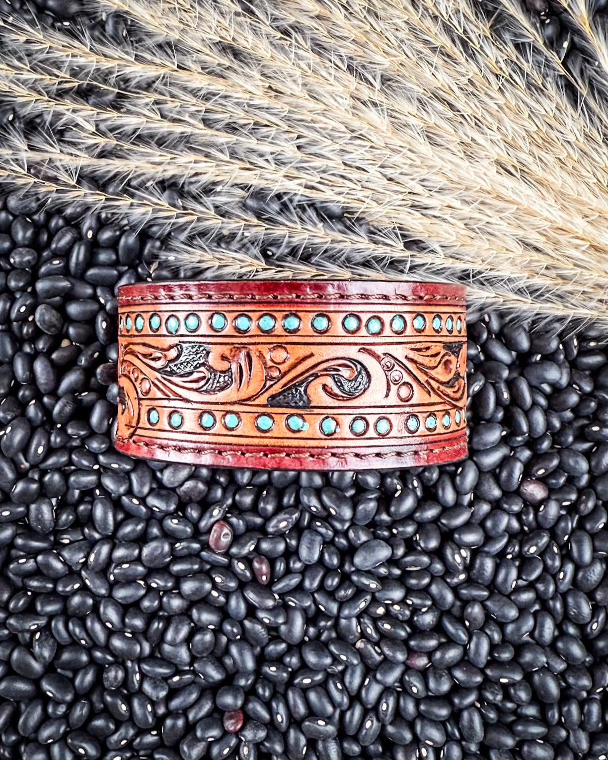 Bluebird Canyon Tooled Leather Bracelet