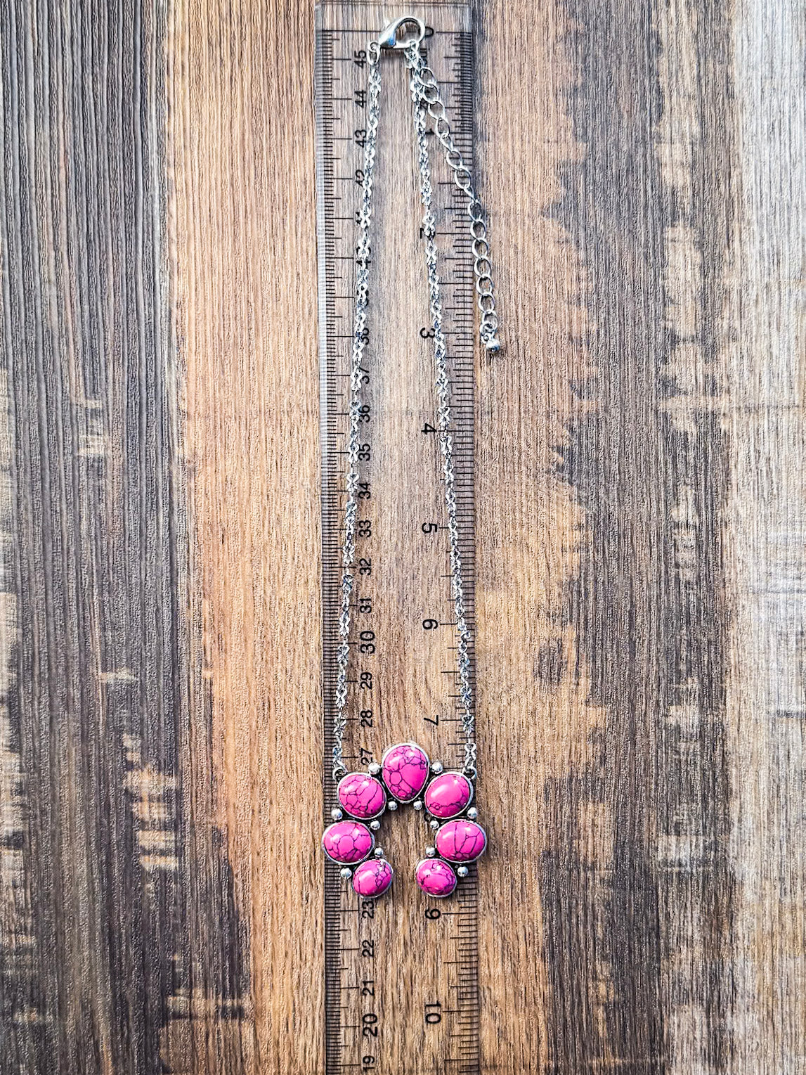 Pink Squash Blossom Chain Fashion Necklace