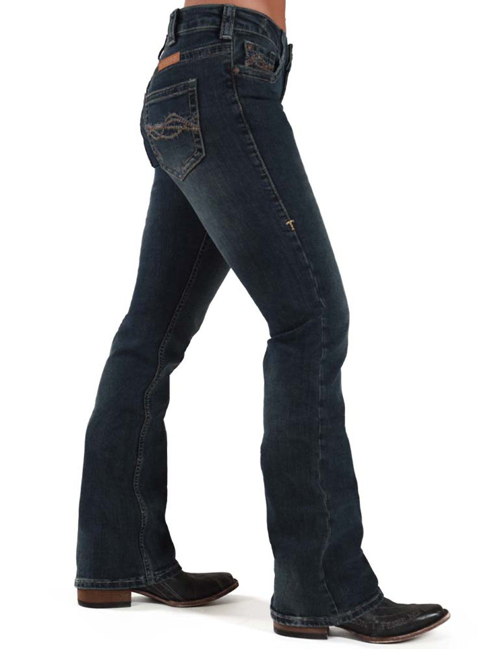 Cowgirl Tuff Dark Don't Fence Me Women's Jean