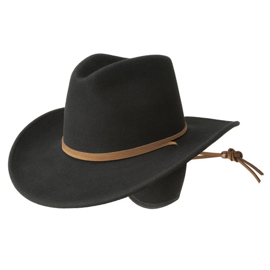 Bailey Joe Eder - LiteFelt Wool Felt Outback Hat w/ Earflaps