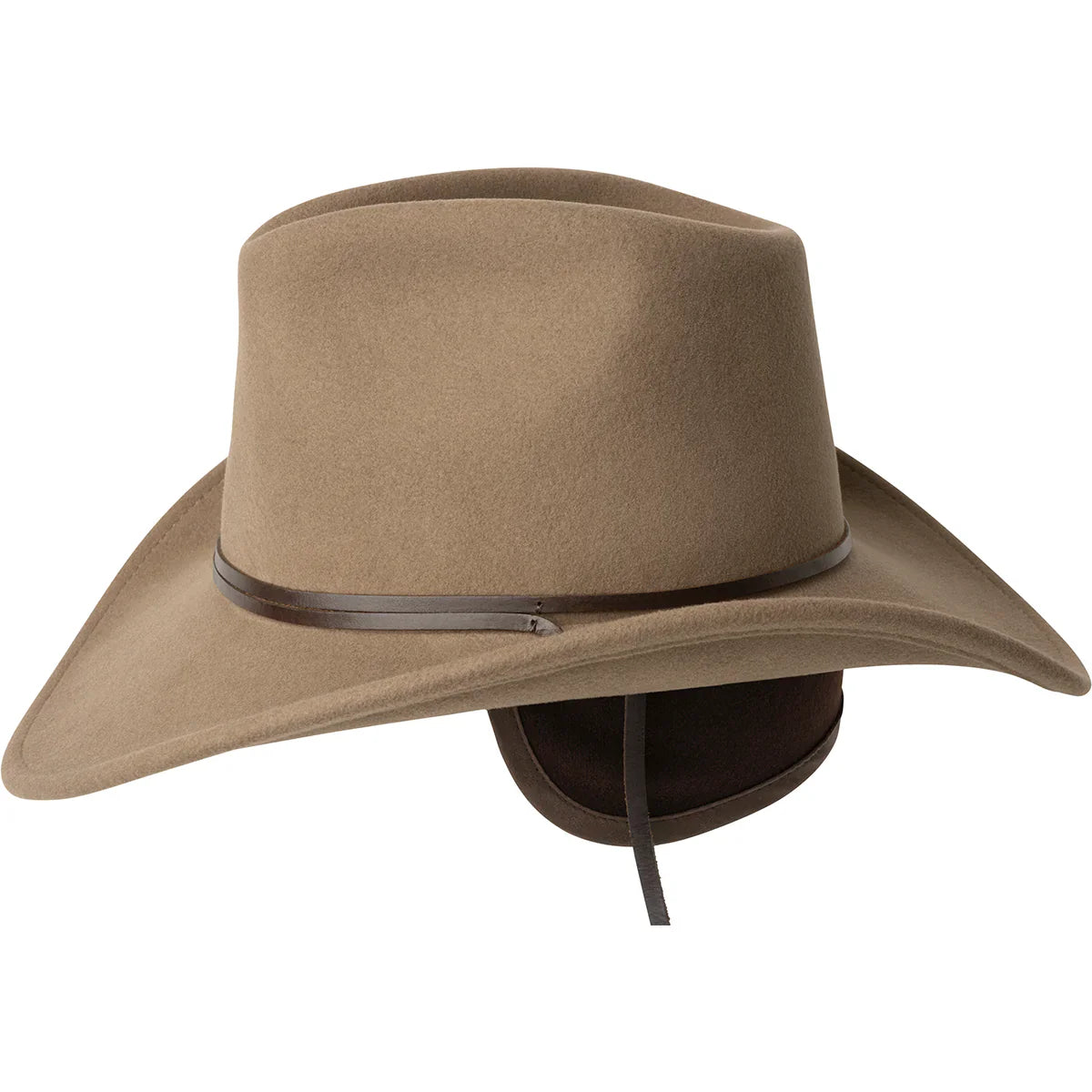 Bailey Joe Eder - LiteFelt Wool Felt Outback Hat w/ Earflaps