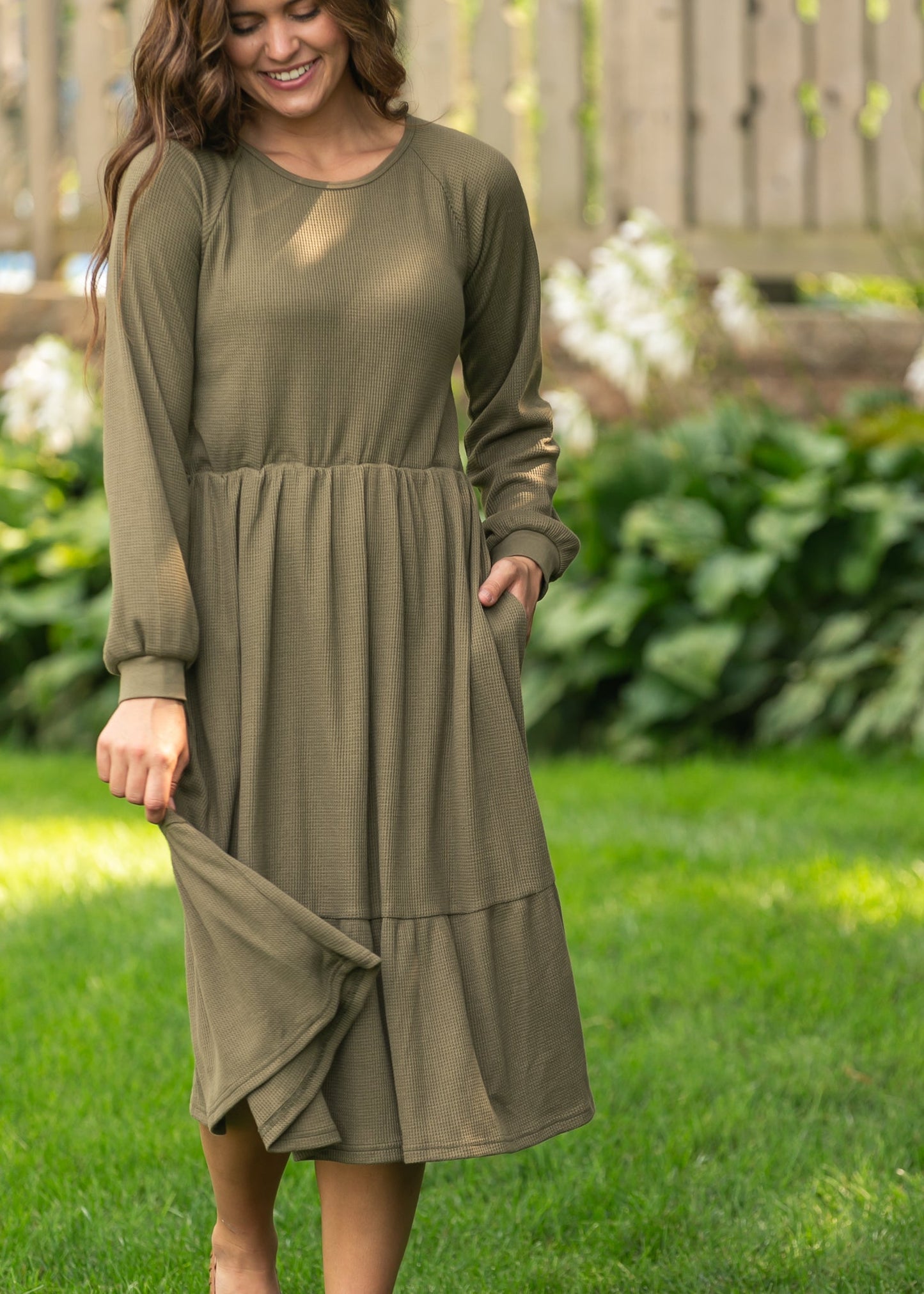 Luna Tiered Midi Dress