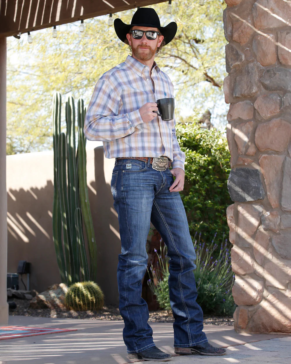 Cinch Ian Men's Jeans Western Denim Slim Straight Fit For Durable Everyday Wear Comfort by Wild West Outfitters