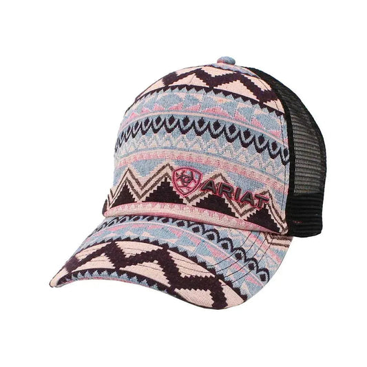 ARIAT Ponyflo Pink Tribal (Black/Multi) - Trucker Cap