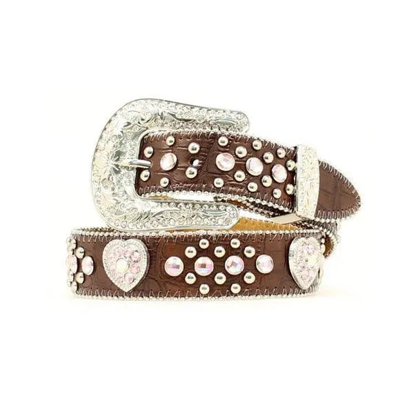 Nocona Heart Studded - Children's Belt