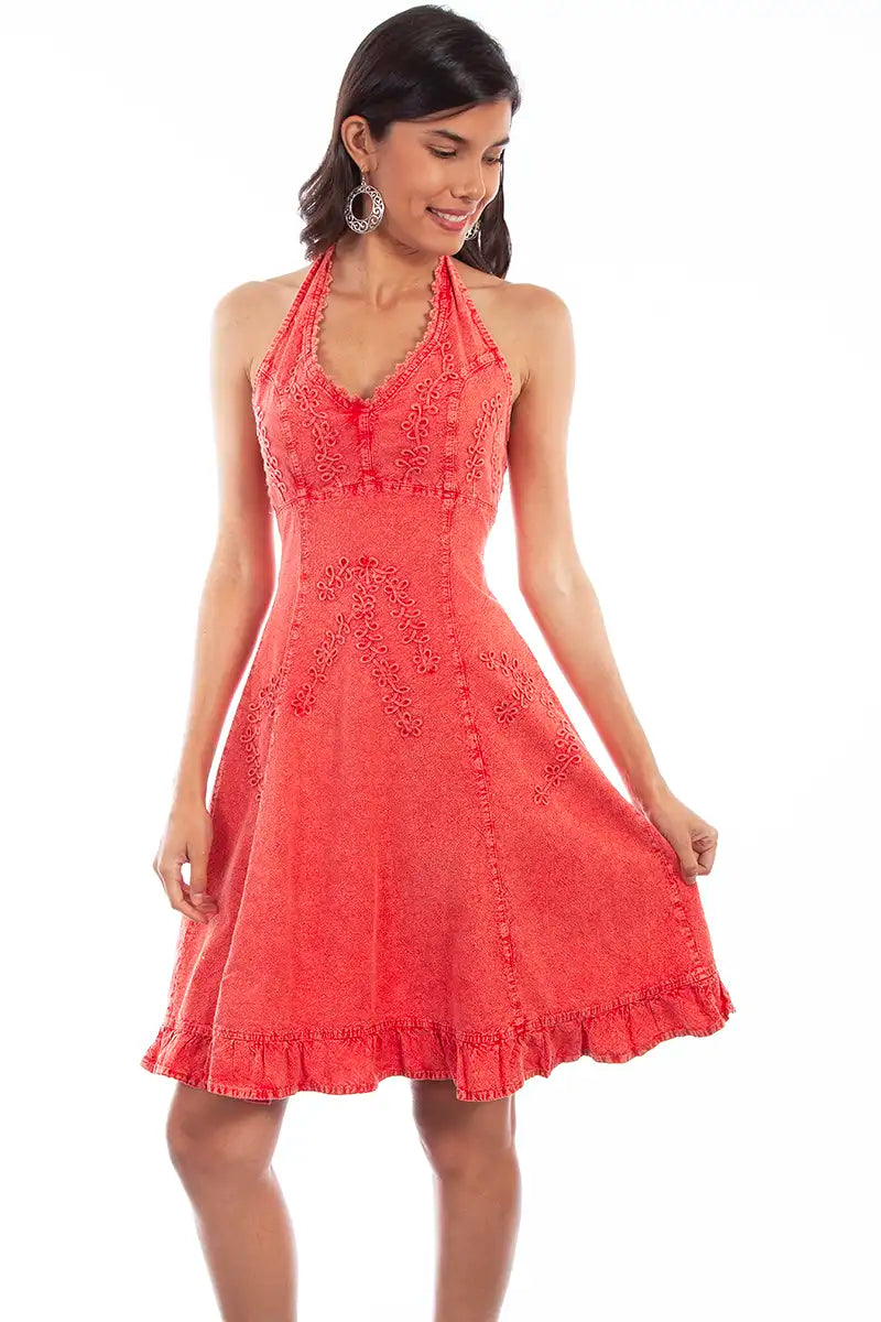 Scully Cantina Halter Top Dress (PSL-053) - Women's Sundress