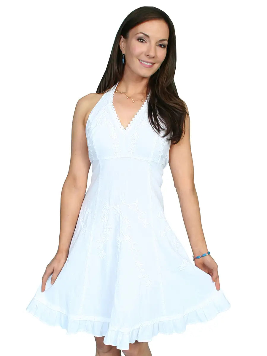 Scully Cantina Halter Top Dress (PSL-053) - Women's Sundress (Closeout)