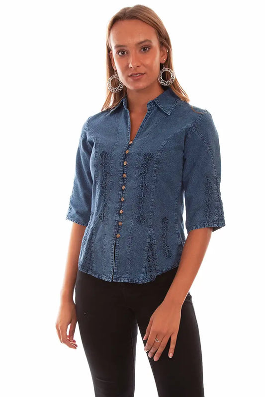 Scully Cantina Blouse (PSL-064) - Women's Shirt