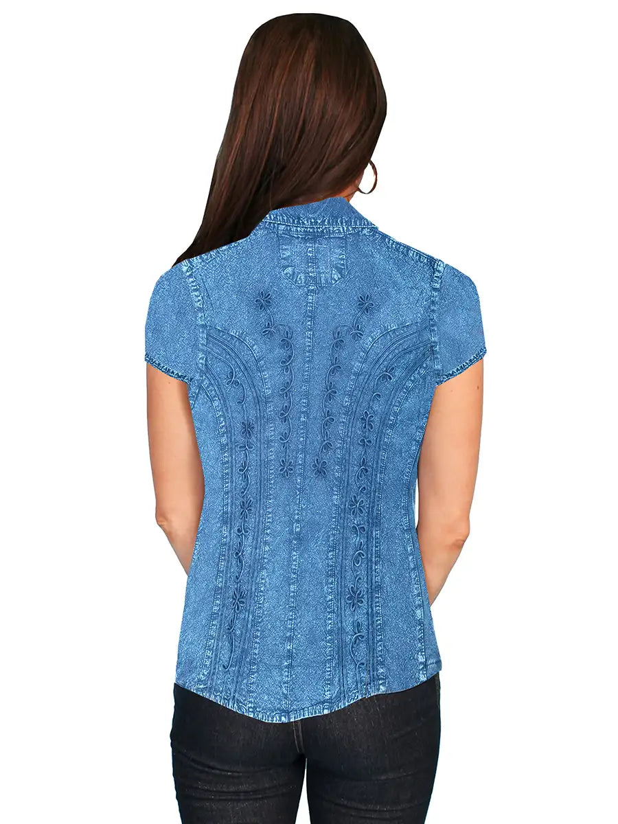 Scully Cantina Short Sleeve Blouse (PSL-066) - Women's Shirt