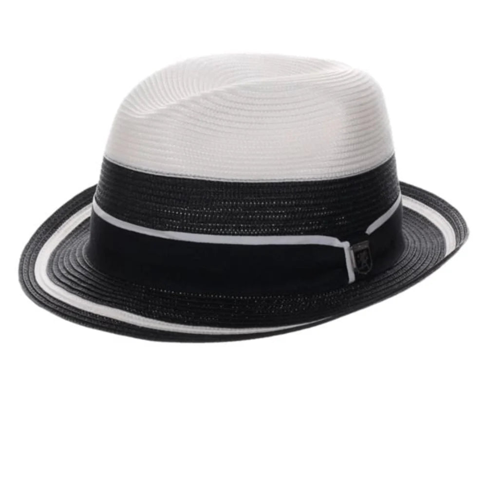 Stacy Adams Rodano - Straw Fedora Hat