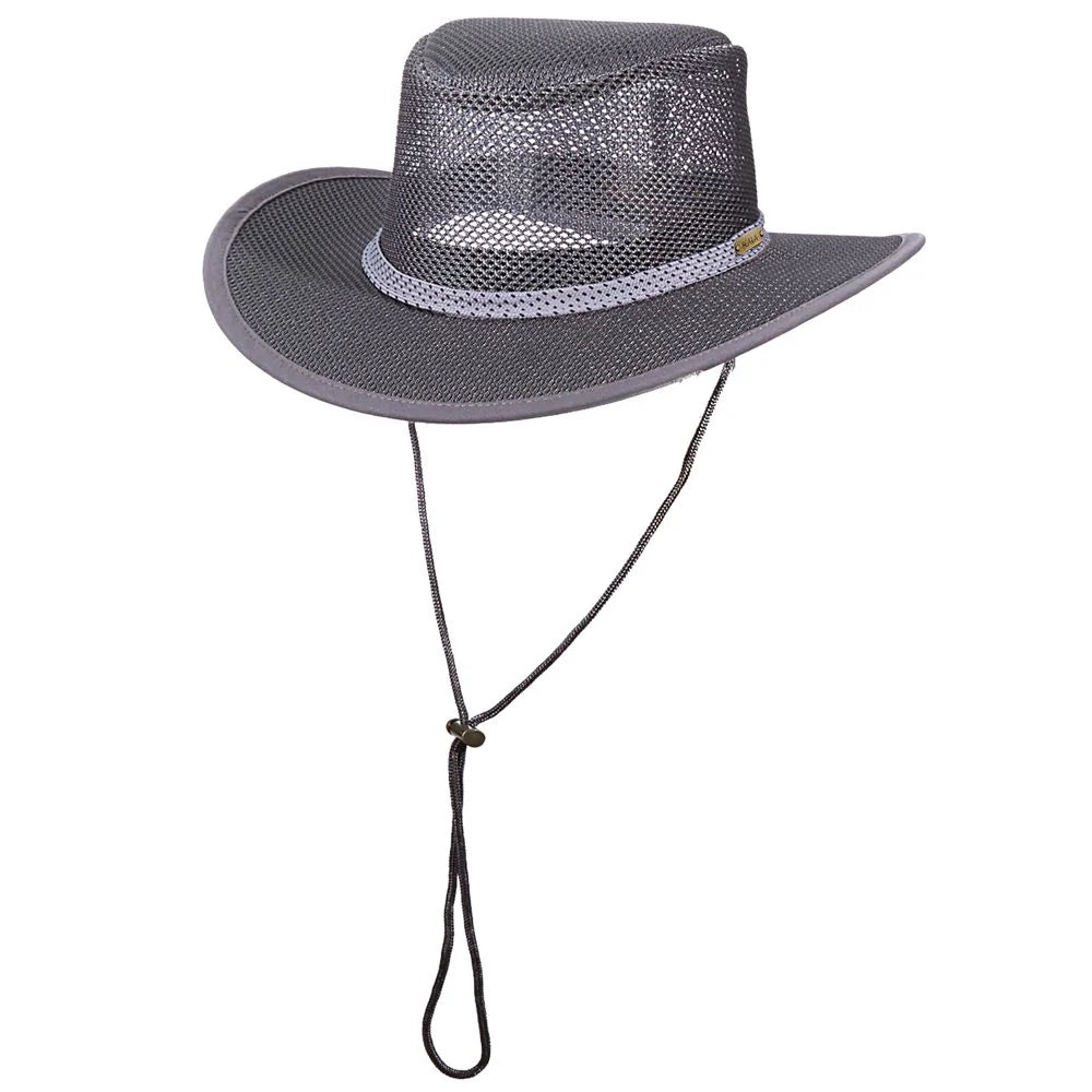 Scala Grand Canyon - Mesh Covered Nylon Australian Outback Hat