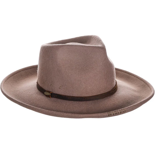 Scala Seneca - Wide Brim Wool Felt Fedora Hat