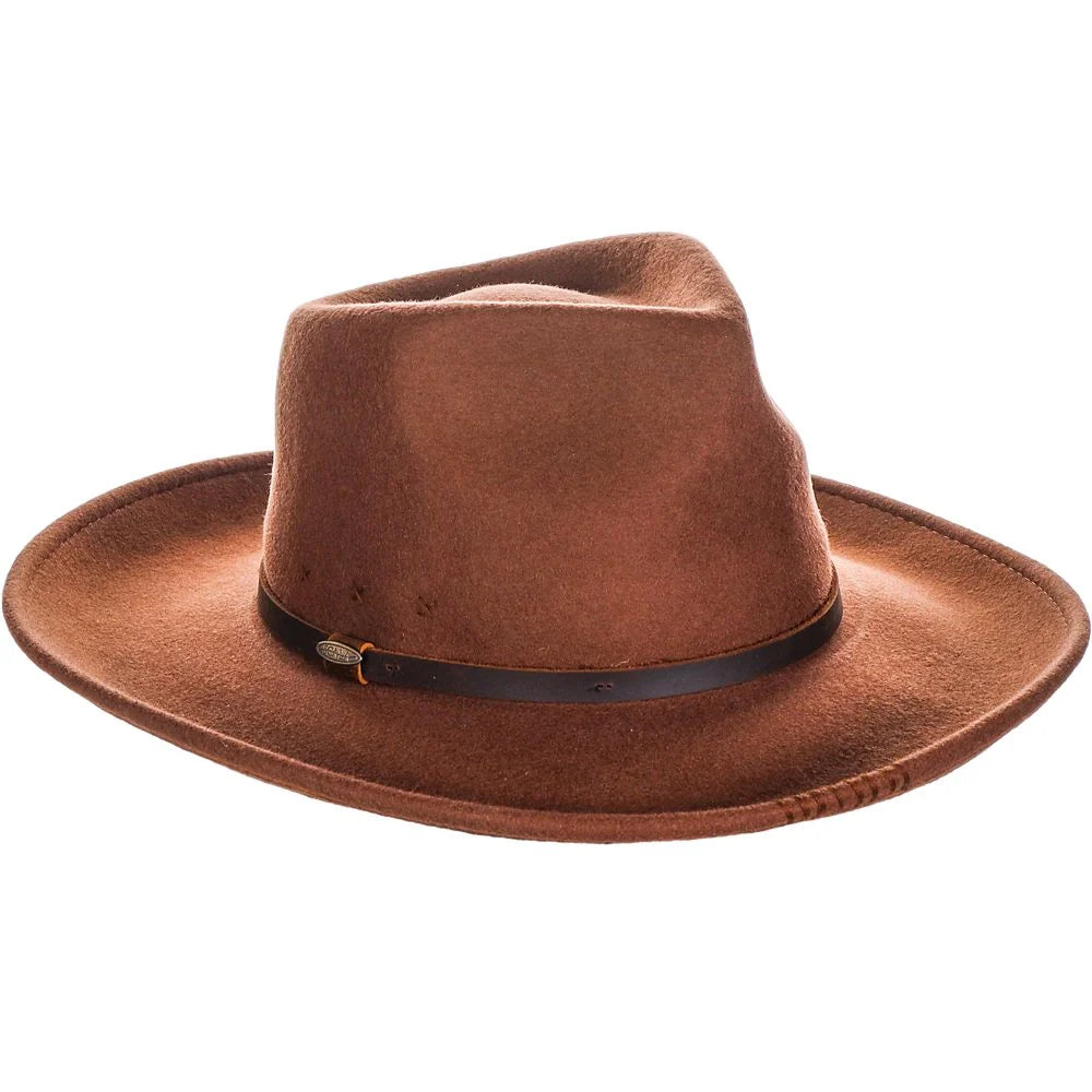 Scala Seneca - Wide Brim Wool Felt Fedora Hat