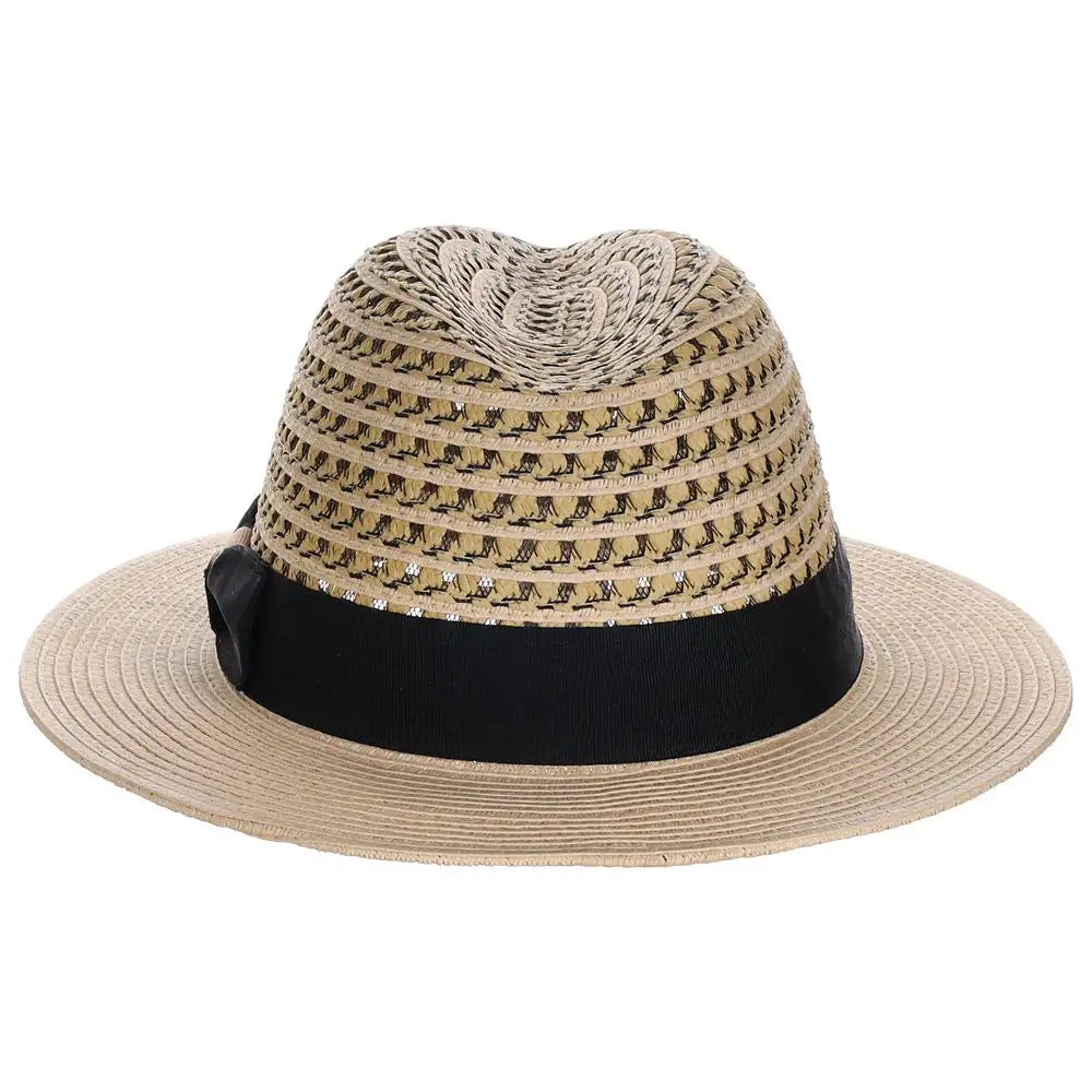 Scala Cabana Cove - Straw Fedora Hat
