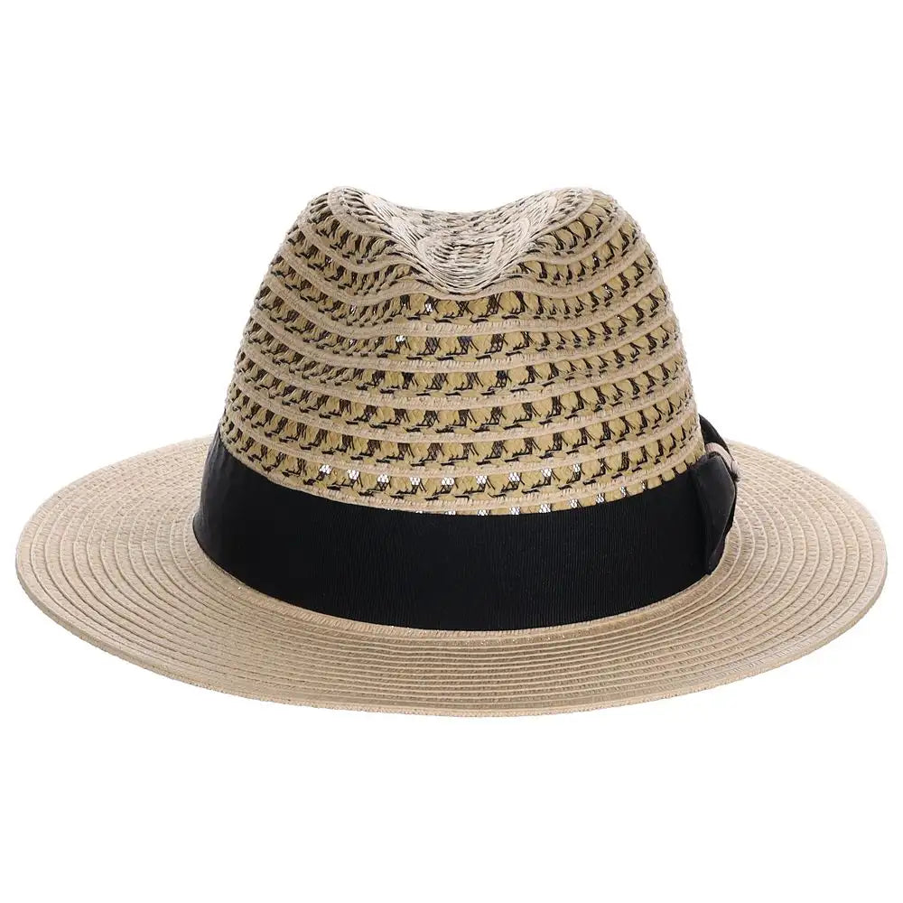 Scala Cabana Cove - Straw Fedora Hat
