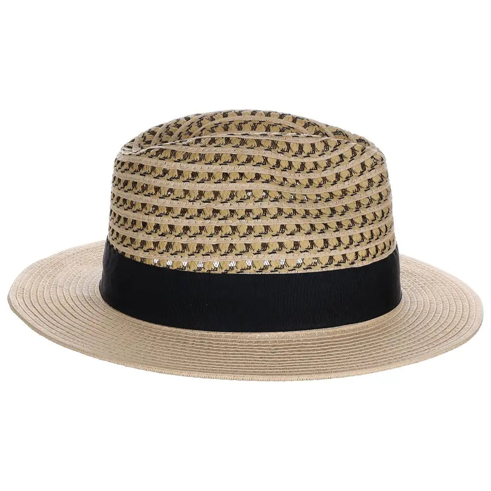 Scala Cabana Cove - Straw Fedora Hat