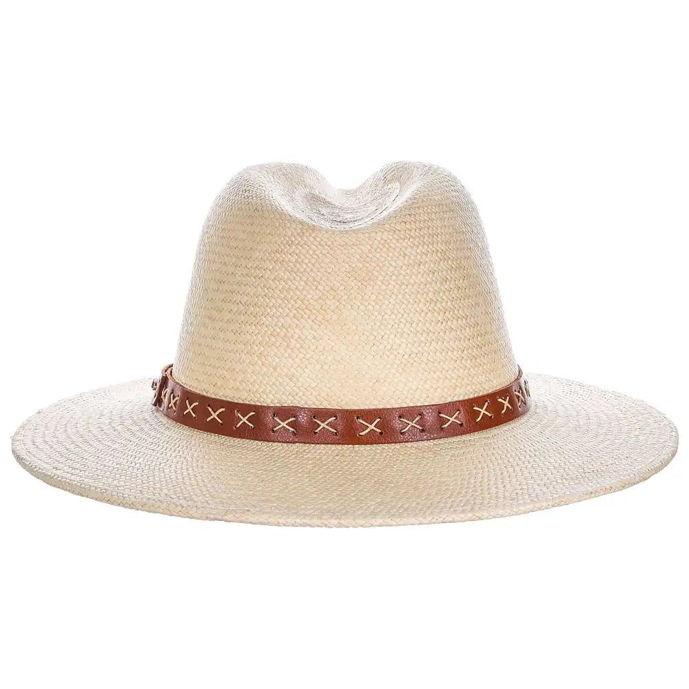 Scala Leon - Panama Straw Fedora Hat