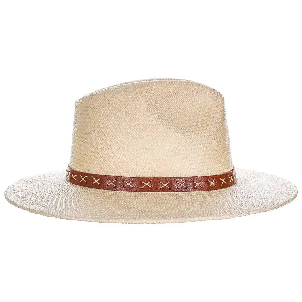 Scala Leon - Panama Straw Fedora Hat