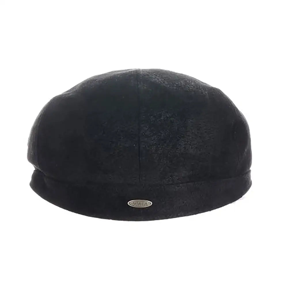 Scala Hood - Leather Flat Cap (Closeout)
