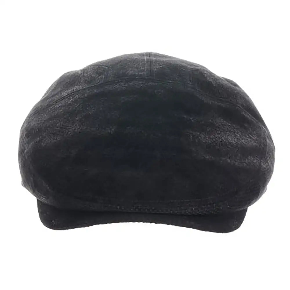 Scala Hood - Leather Flat Cap (Closeout)