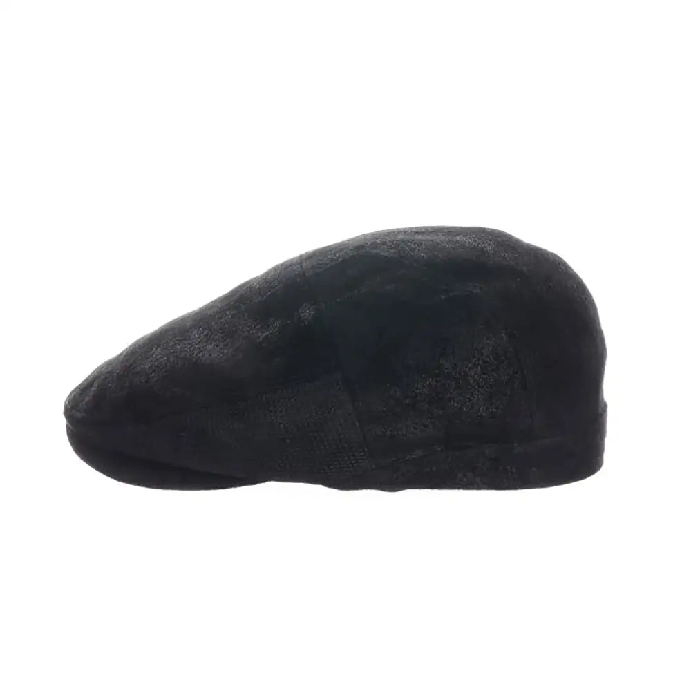 Scala Hood - Leather Flat Cap (Closeout)