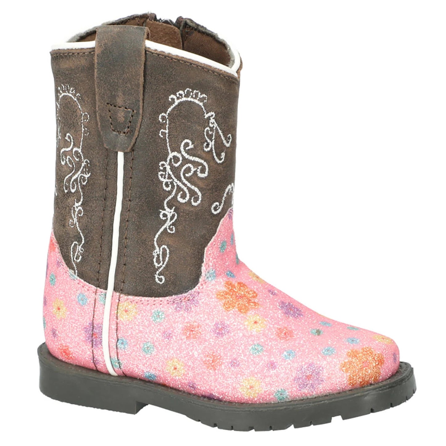 Pink Autry Pattern Toddler Boots Smoky Mountain