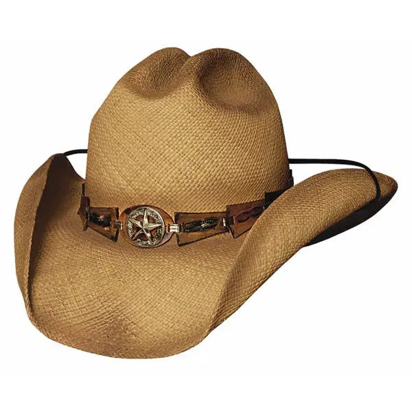 Bullhide Star Central - Shapeable Raffia Straw Cowboy Hat (Closeout)