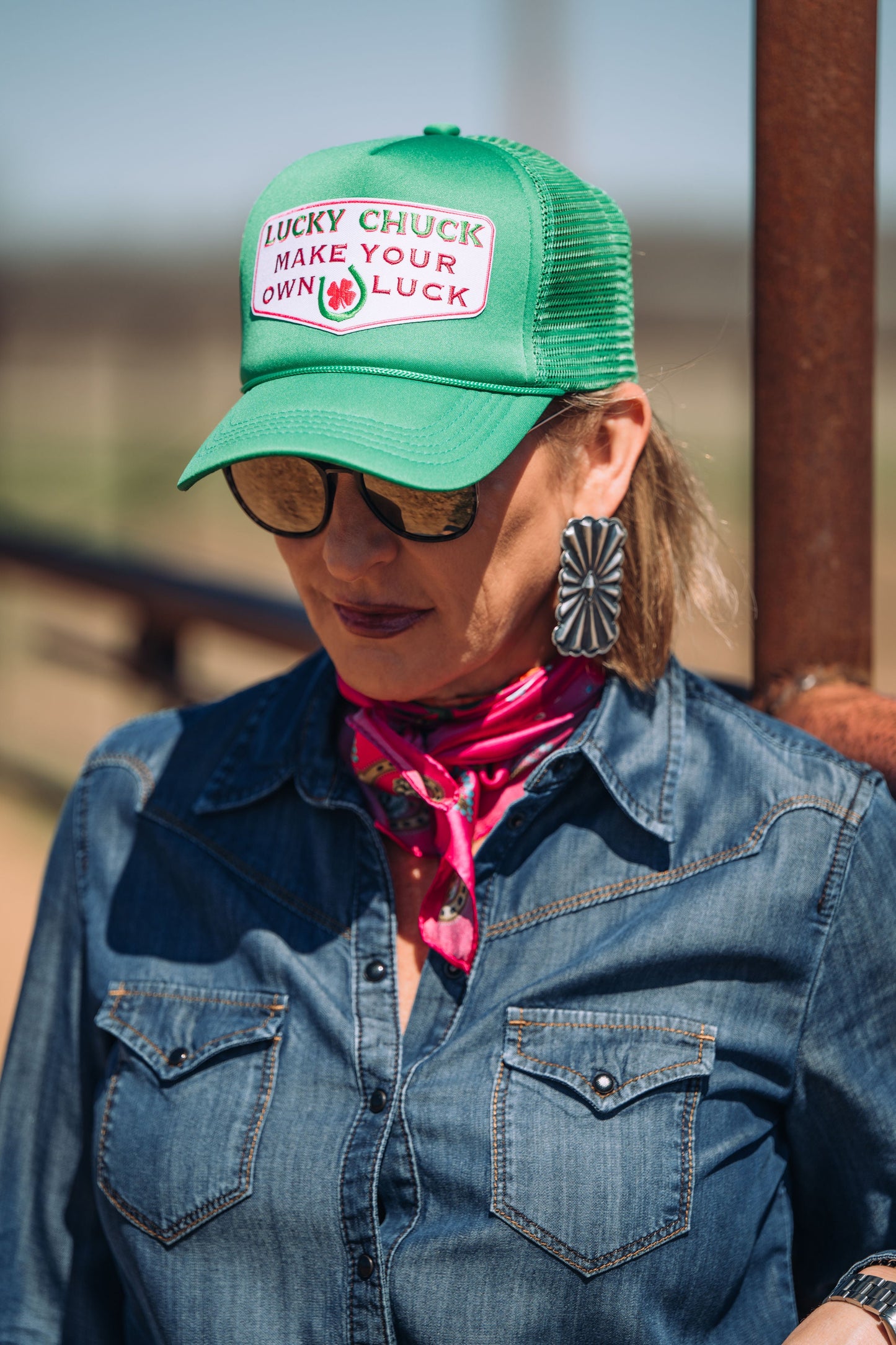Make Your Own Luck Kelly Green Trucker Hat