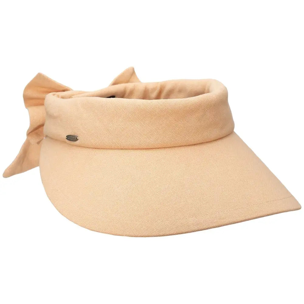 Scala Cotton Bow Visor - Womens Visor