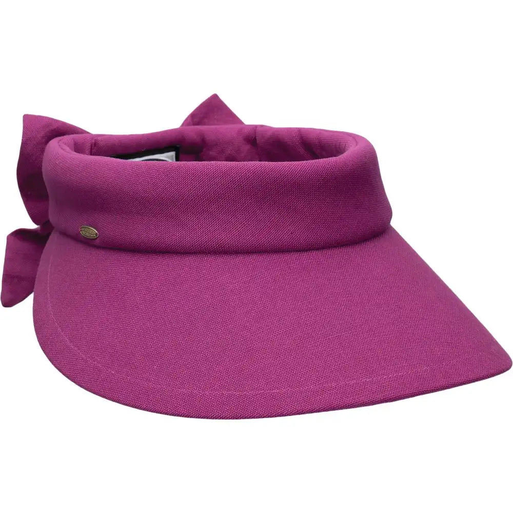 Scala Cotton Bow Visor - Womens Visor
