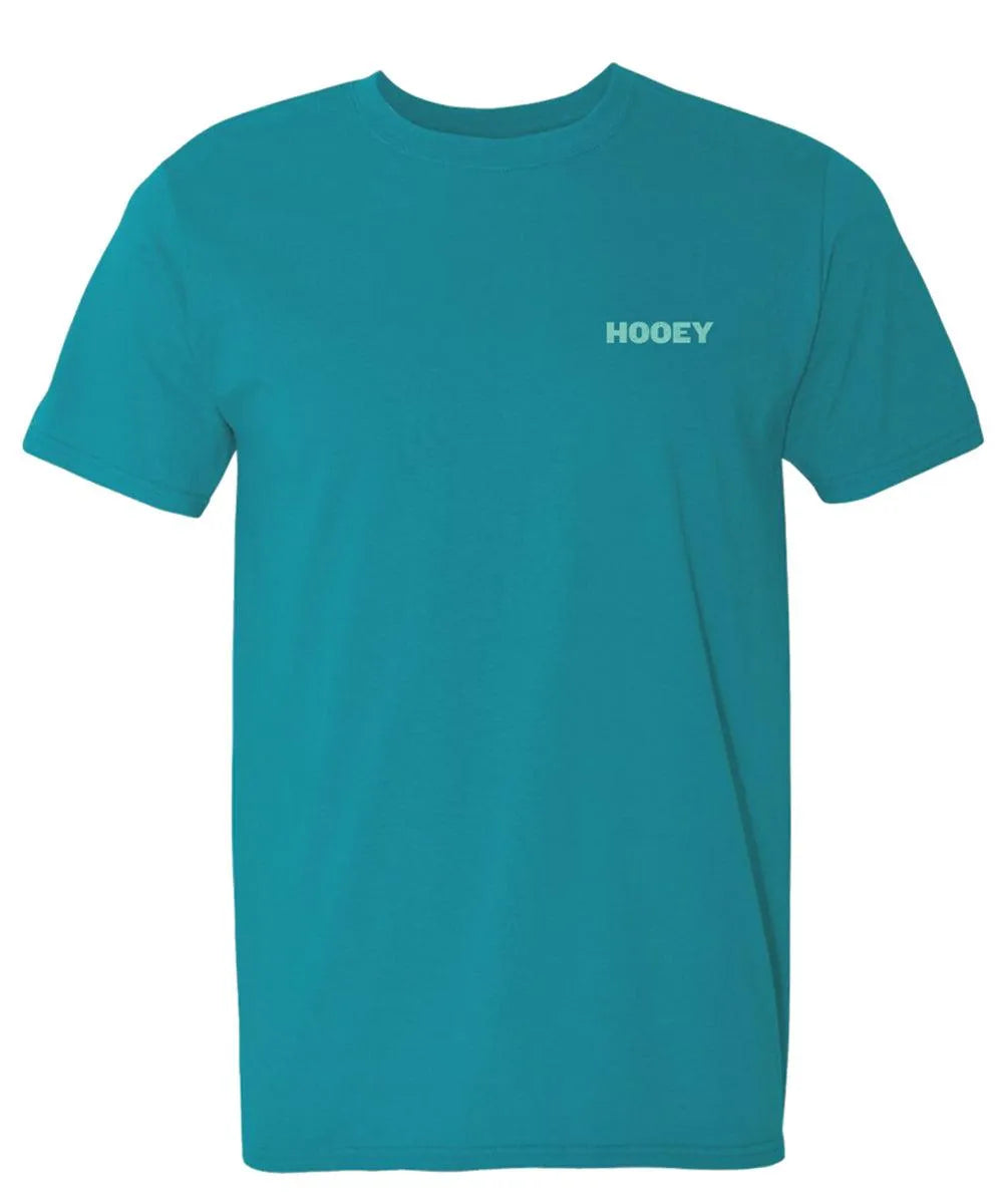 HOOey Inverted Hooey (Tropical Blue) - Mens T-Shirt