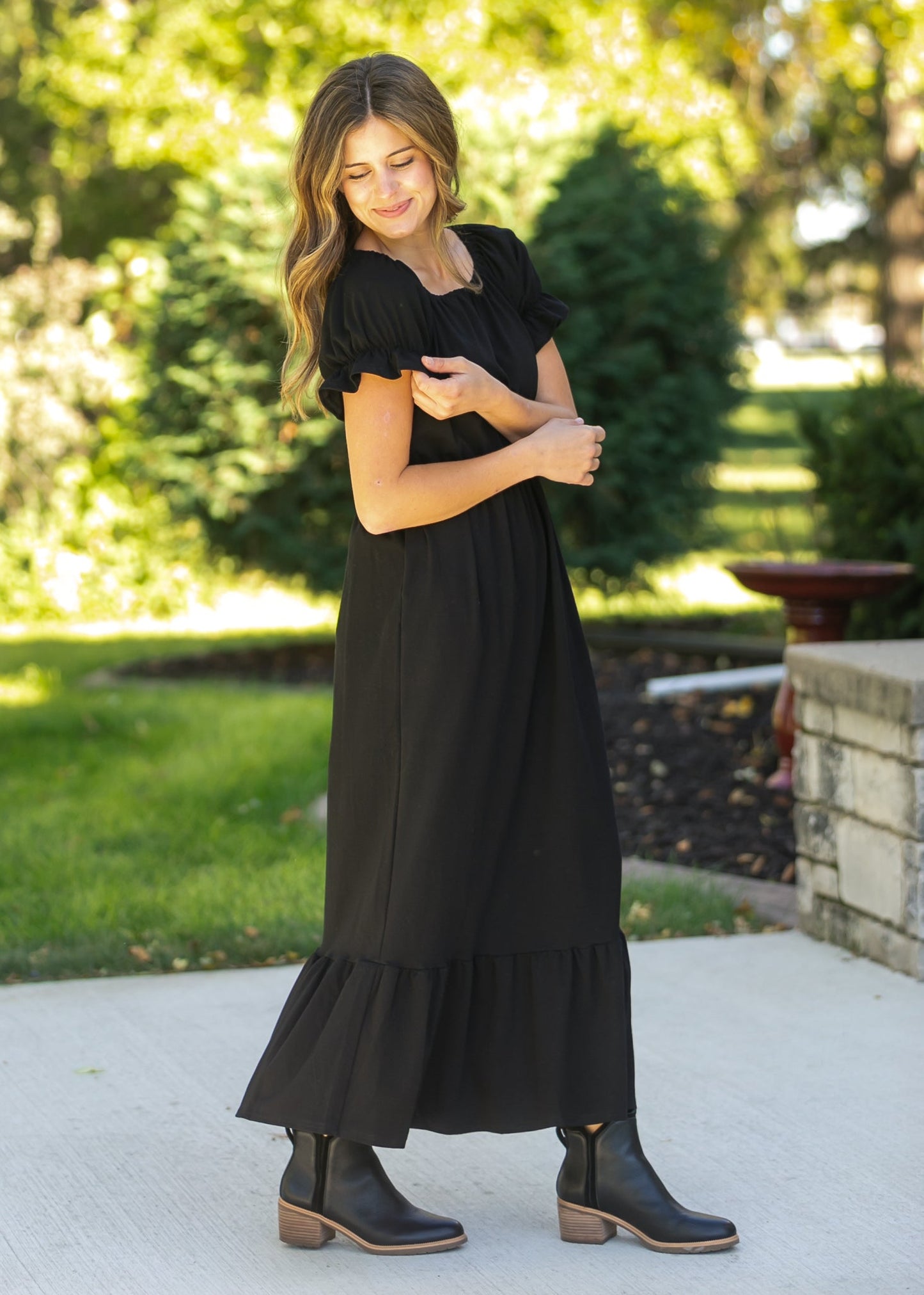 Amy Puff Sleeve Maxi Dress - FINAL SALE