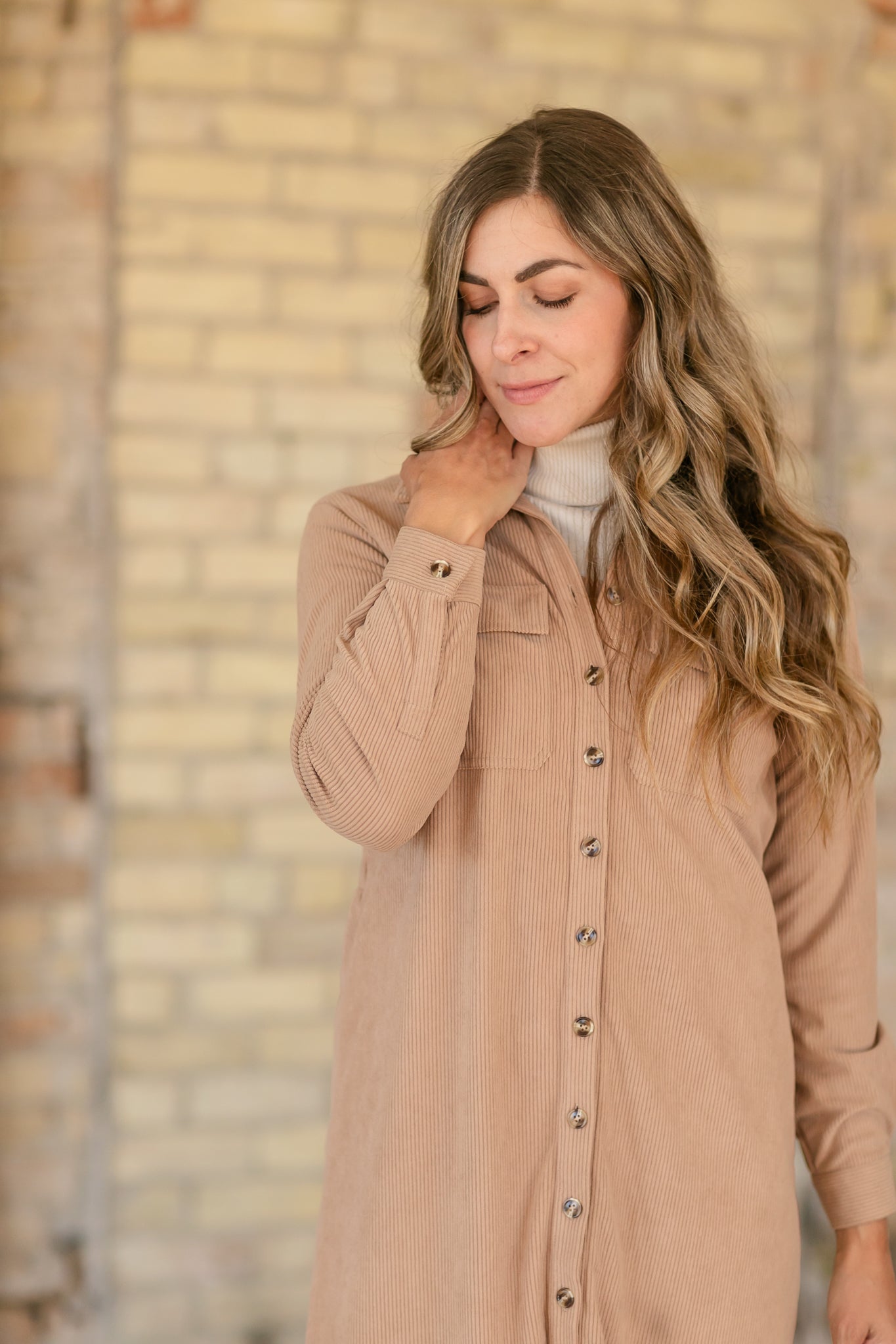 Anika Corduroy Shirt Dress - FINAL SALE