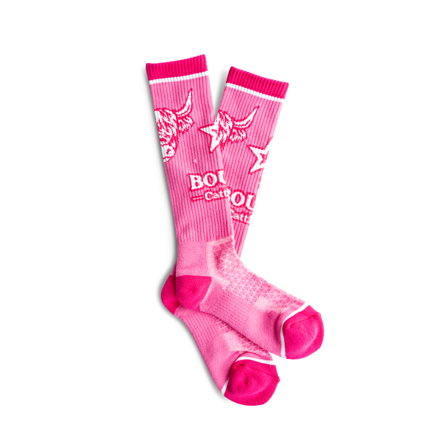 Bougie Cattle Co. Bougie Pink Heifer Performance Boot Socks