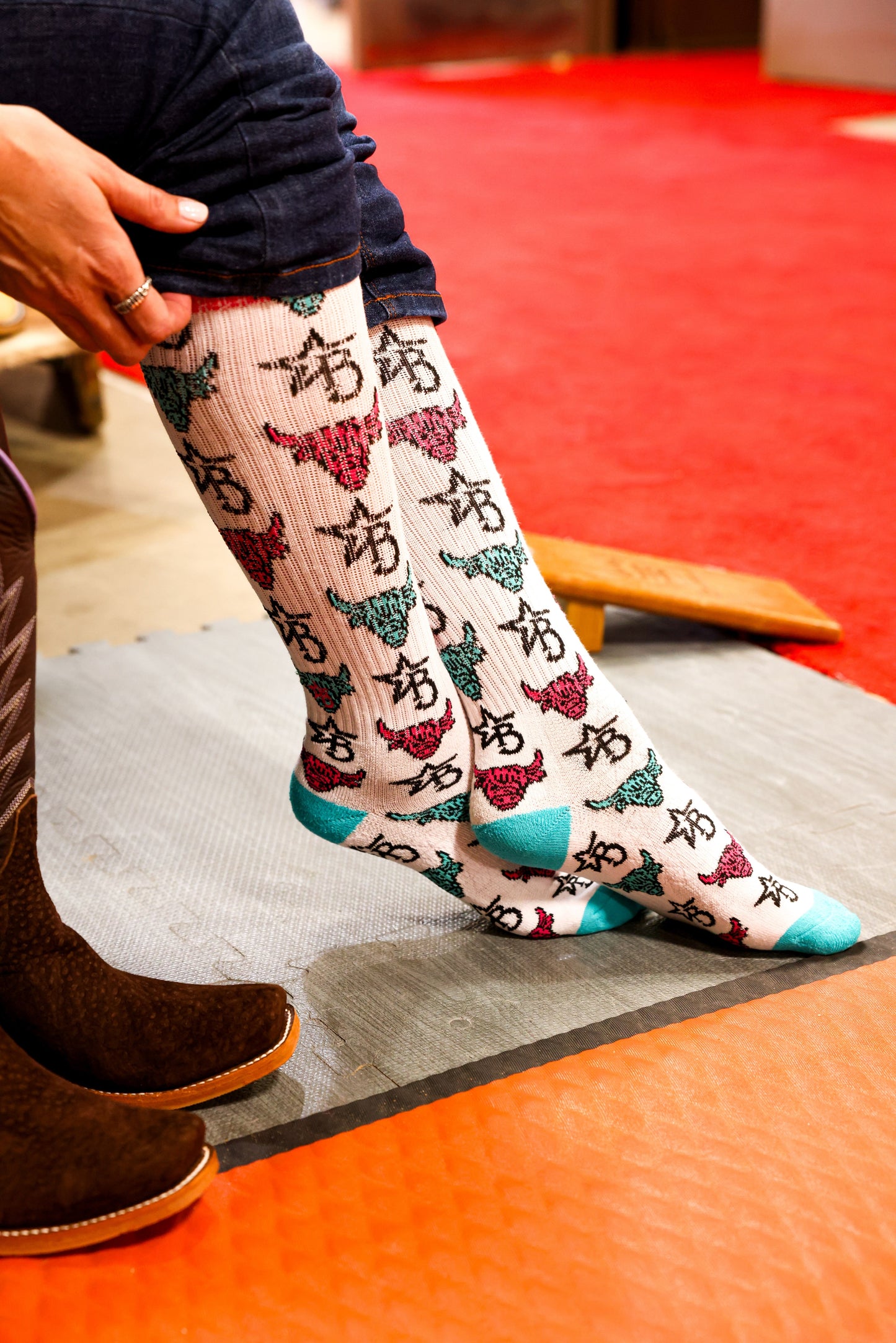Bougie Cattle Co. Bougie & Branded Performance Boot Socks