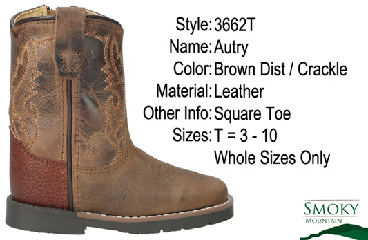 Autry Brown Smoky Mountain Toddler Boots