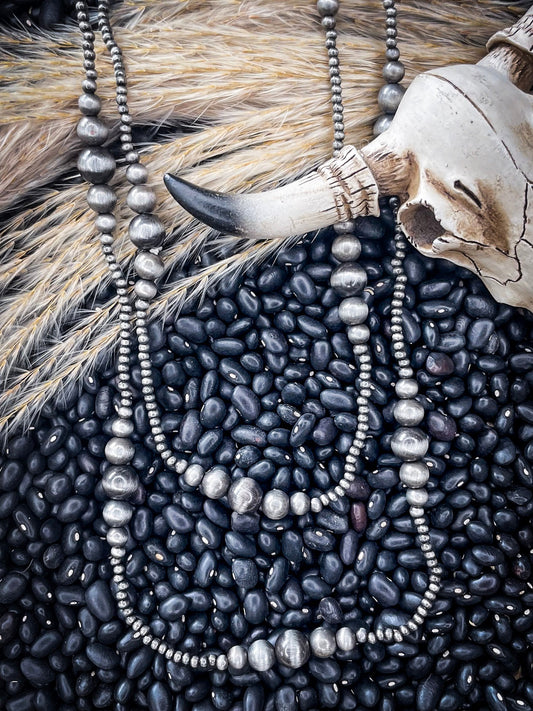 Bunk Navajo Style Pearl Layer Fashion Necklace